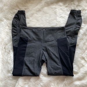 90 degree full length leggings - ruching by ankles